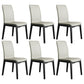 Industrial Restaurant Leather Side Chair Matte Finish Solid Back Dining Chair Light Gray 6 Piece Set Black Clearhalo ' kitchen&dining_furn' 'Dining Chairs' 'Dining Tables & Seating' 'dining_chair' 'furn' 'furn_dining_chair' 'Furniture' 'furniture_dining_chair' 'Kitchen & Dining Furniture' 'kitchen' 3754898