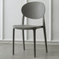 Plastic Open Back Side Chair Scandinavian Stackable Armless Dining Chairs Grey 1 Piece Clearhalo ' kitchen&dining_furn' 'Dining Chairs' 'Dining Tables & Seating' 'dining_chair' 'furn' 'furn_dining_chair' 'Furniture' 'furniture_dining_chair' 'Kitchen & Dining Furniture' 'kitchen' 3754936
