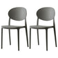 Plastic Open Back Side Chair Scandinavian Stackable Armless Dining Chairs Grey 2 Piece Set Clearhalo ' kitchen&dining_furn' 'Dining Chairs' 'Dining Tables & Seating' 'dining_chair' 'furn' 'furn_dining_chair' 'Furniture' 'furniture_dining_chair' 'Kitchen & Dining Furniture' 'kitchen' 3754937