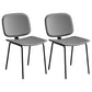 Modern Metal Dining Room Armless Chairs Open Back Dining Side Chair for Home Use Grey 2 Piece Set Clearhalo ' kitchen&dining_furn' 'Dining Chairs' 'Dining Tables & Seating' 'dining_chair' 'furn' 'furn_dining_chair' 'Furniture' 'furniture_dining_chair' 'Kitchen & Dining Furniture' 'kitchen' 3754977