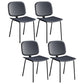 Modern Metal Dining Room Armless Chairs Open Back Dining Side Chair for Home Use Blue 4 Piece Set Clearhalo ' kitchen&dining_furn' 'Dining Chairs' 'Dining Tables & Seating' 'dining_chair' 'furn' 'furn_dining_chair' 'Furniture' 'furniture_dining_chair' 'Kitchen & Dining Furniture' 'kitchen' 3754991
