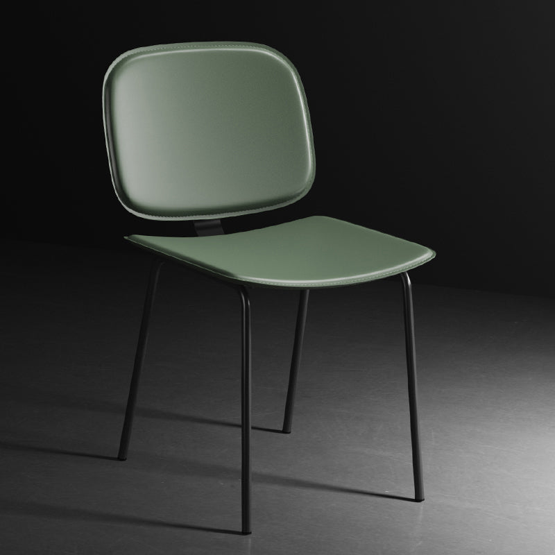 Modern Metal Dining Room Armless Chairs Open Back Dining Side Chair for Home Use Green 1 Piece Clearhalo ' kitchen&dining_furn' 'Dining Chairs' 'Dining Tables & Seating' 'dining_chair' 'furn' 'furn_dining_chair' 'Furniture' 'furniture_dining_chair' 'Kitchen & Dining Furniture' 'kitchen' 3754993