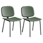 Modern Metal Dining Room Armless Chairs Open Back Dining Side Chair for Home Use Green 2 Piece Set Clearhalo ' kitchen&dining_furn' 'Dining Chairs' 'Dining Tables & Seating' 'dining_chair' 'furn' 'furn_dining_chair' 'Furniture' 'furniture_dining_chair' 'Kitchen & Dining Furniture' 'kitchen' 3754994