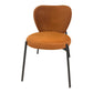 Scandinavian Style Dining Fabric Side Chair Solid Back Armless Chair for Home Use Brown 1 Piece Clearhalo ' kitchen&dining_furn' 'Dining Chairs' 'Dining Tables & Seating' 'dining_chair' 'furn' 'furn_dining_chair' 'Furniture' 'furniture_dining_chair' 'Kitchen & Dining Furniture' 'kitchen' 3755003