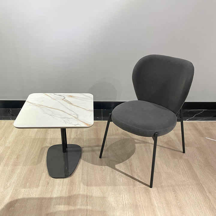 Scandinavian Style Dining Fabric Side Chair Solid Back Armless Chair for Home Use Clearhalo ' kitchen&dining_furn' 'Dining Chairs' 'Dining Tables & Seating' 'dining_chair' 'furn' 'furn_dining_chair' 'Furniture' 'furniture_dining_chair' 'Kitchen & Dining Furniture' 'kitchen' 3755014