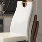 Scandinavian Style Upholstered Armless Dining Chairs Solid Back Side Chair for Home Clearhalo ' kitchen&dining_furn' 'Dining Chairs' 'Dining Tables & Seating' 'dining_chair' 'furn' 'furn_dining_chair' 'Furniture' 'furniture_dining_chair' 'Kitchen & Dining Furniture' 'kitchen' 3755027