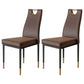 Scandinavian Style Upholstered Armless Dining Chairs Solid Back Side Chair for Home Coffee 2 Piece Set Clearhalo ' kitchen&dining_furn' 'Dining Chairs' 'Dining Tables & Seating' 'dining_chair' 'furn' 'furn_dining_chair' 'Furniture' 'furniture_dining_chair' 'Kitchen & Dining Furniture' 'kitchen' 3755028
