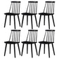 Contemporary Style Wooden Dining Room Chair Slat Back Side Chair for Kitchen Black 6 Piece Set Clearhalo ' kitchen&dining_furn' 'Dining Chairs' 'Dining Tables & Seating' 'dining_chair' 'furn' 'furn_dining_chair' 'Furniture' 'furniture_dining_chair' 'Kitchen & Dining Furniture' 'kitchen' 3755041