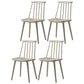 Contemporary Style Wooden Dining Room Chair Slat Back Side Chair for Kitchen White 4 Piece Set Clearhalo ' kitchen&dining_furn' 'Dining Chairs' 'Dining Tables & Seating' 'dining_chair' 'furn' 'furn_dining_chair' 'Furniture' 'furniture_dining_chair' 'Kitchen & Dining Furniture' 'kitchen' 3755045