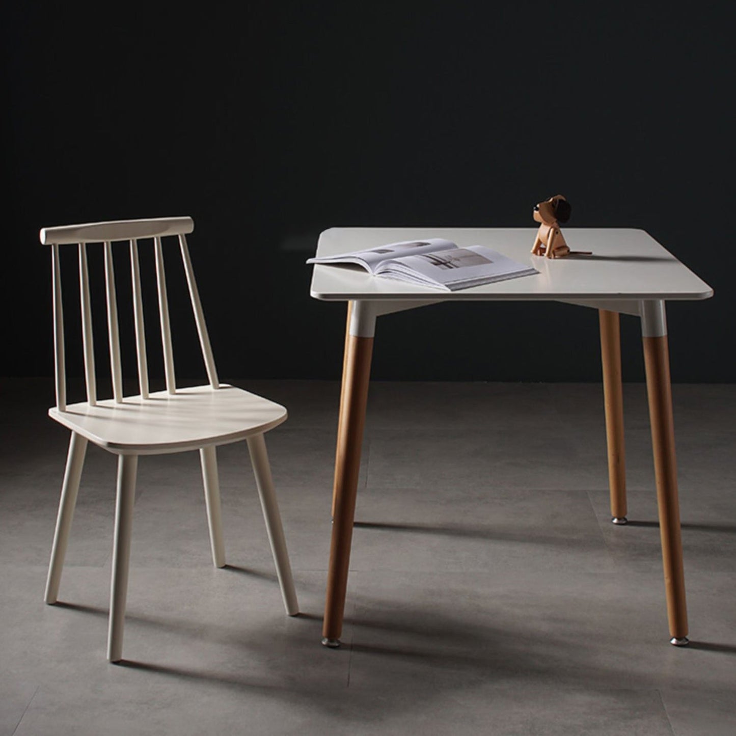 Contemporary Style Wooden Dining Room Chair Slat Back Side Chair for Kitchen Clearhalo ' kitchen&dining_furn' 'Dining Chairs' 'Dining Tables & Seating' 'dining_chair' 'furn' 'furn_dining_chair' 'Furniture' 'furniture_dining_chair' 'Kitchen & Dining Furniture' 'kitchen' 3755051