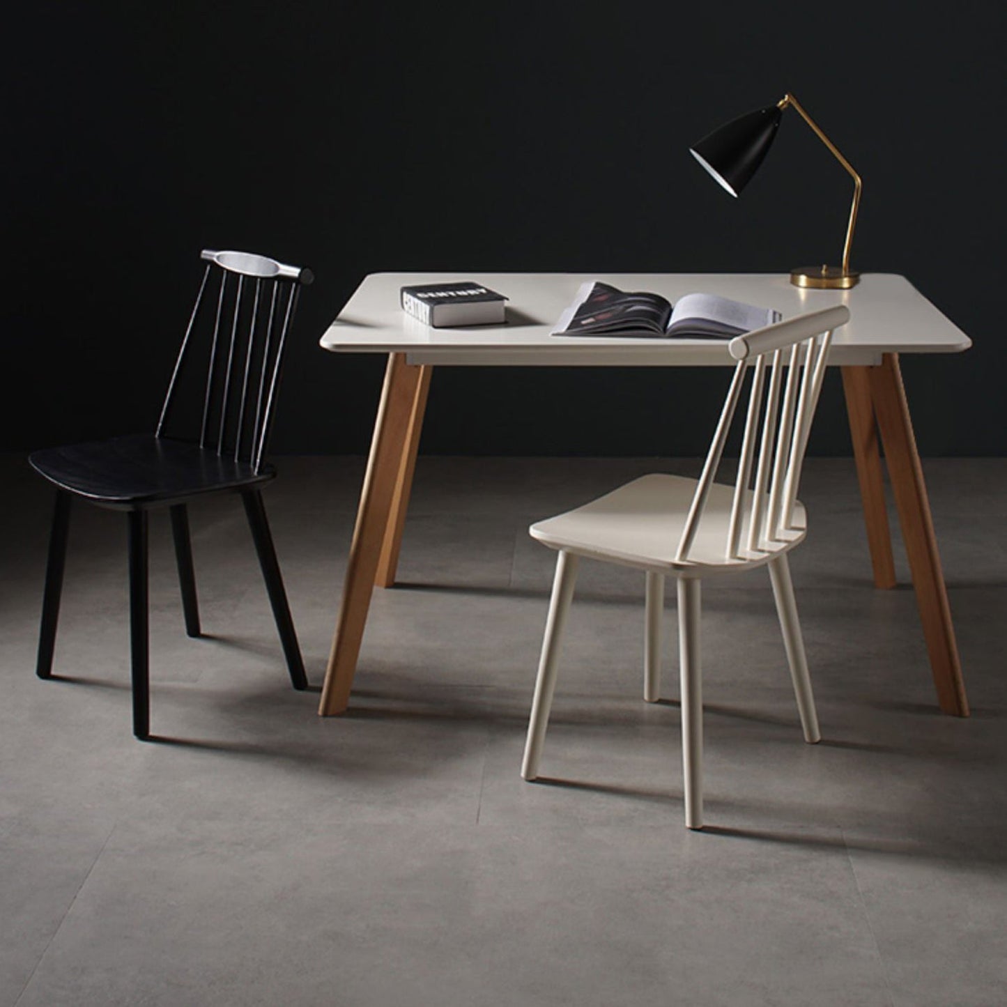 Contemporary Style Wooden Dining Room Chair Slat Back Side Chair for Kitchen Clearhalo ' kitchen&dining_furn' 'Dining Chairs' 'Dining Tables & Seating' 'dining_chair' 'furn' 'furn_dining_chair' 'Furniture' 'furniture_dining_chair' 'Kitchen & Dining Furniture' 'kitchen' 3755054