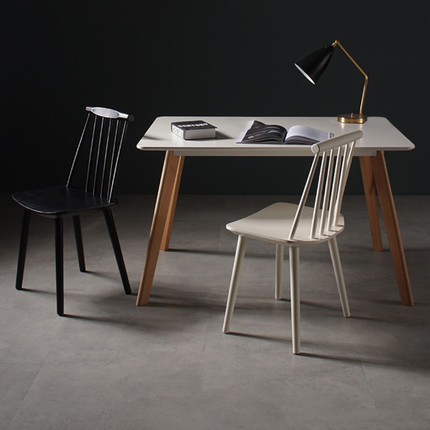 Contemporary Style Wooden Dining Room Chair Slat Back Side Chair for Kitchen Clearhalo ' kitchen&dining_furn' 'Dining Chairs' 'Dining Tables & Seating' 'dining_chair' 'furn' 'furn_dining_chair' 'Furniture' 'furniture_dining_chair' 'Kitchen & Dining Furniture' 'kitchen' 3755054