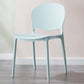 Scandinavian Armless Dining Chairs Stackable Plastic Open Back Side Chair Sky Blue 1 Piece Clearhalo ' kitchen&dining_furn' 'Dining Chairs' 'Dining Tables & Seating' 'dining_chair' 'furn' 'furn_dining_chair' 'Furniture' 'furniture_dining_chair' 'Kitchen & Dining Furniture' 'kitchen' 3755089
