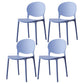 Scandinavian Armless Dining Chairs Stackable Plastic Open Back Side Chair Orchid 4 Piece Set Clearhalo ' kitchen&dining_furn' 'Dining Chairs' 'Dining Tables & Seating' 'dining_chair' 'furn' 'furn_dining_chair' 'Furniture' 'furniture_dining_chair' 'Kitchen & Dining Furniture' 'kitchen' 3755133
