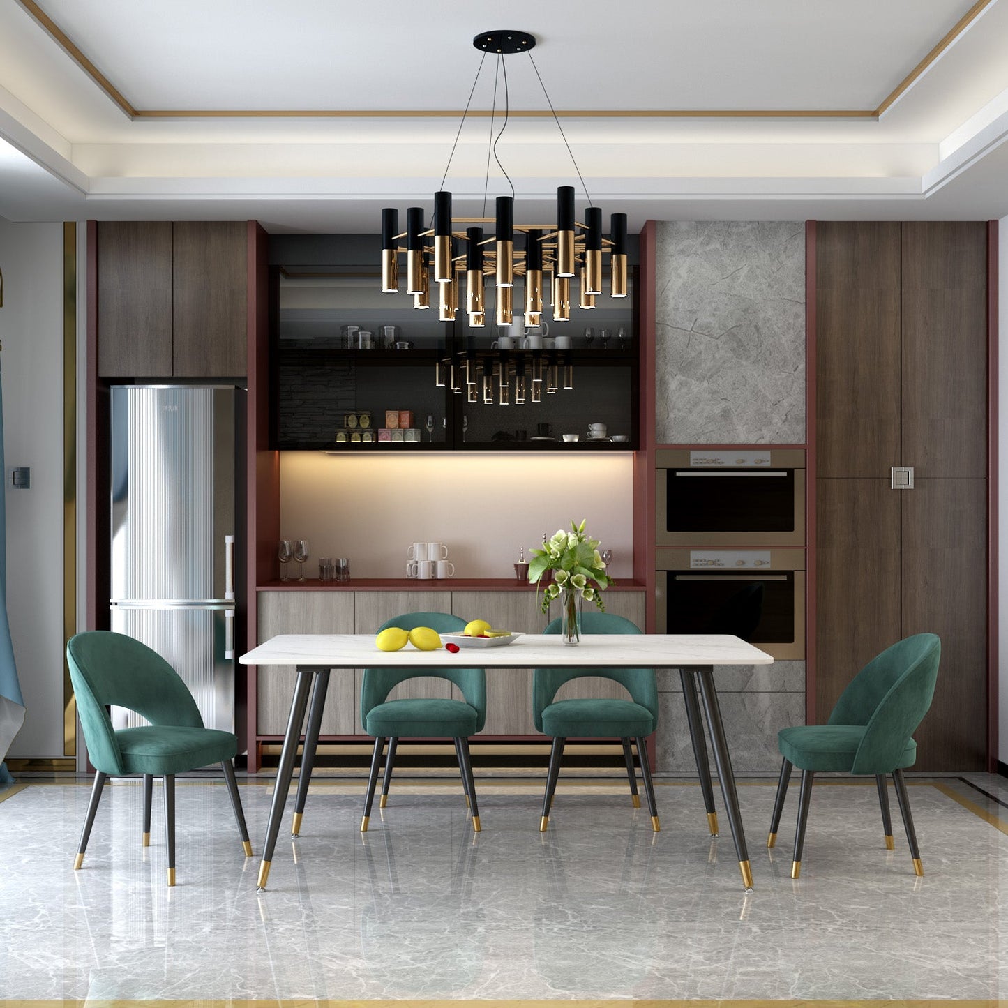 Modern Metal Dining Room Chairs Armless Open Back Dining Side Chair for Home Use Clearhalo ' kitchen&dining_furn' 'Dining Chairs' 'Dining Tables & Seating' 'dining_chair' 'furn' 'furn_dining_chair' 'Furniture' 'furniture_dining_chair' 'Kitchen & Dining Furniture' 'kitchen' 3755139