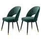 Modern Metal Dining Room Chairs Armless Open Back Dining Side Chair for Home Use Blackish Green 2 Piece Set Clearhalo ' kitchen&dining_furn' 'Dining Chairs' 'Dining Tables & Seating' 'dining_chair' 'furn' 'furn_dining_chair' 'Furniture' 'furniture_dining_chair' 'Kitchen & Dining Furniture' 'kitchen' 3755140