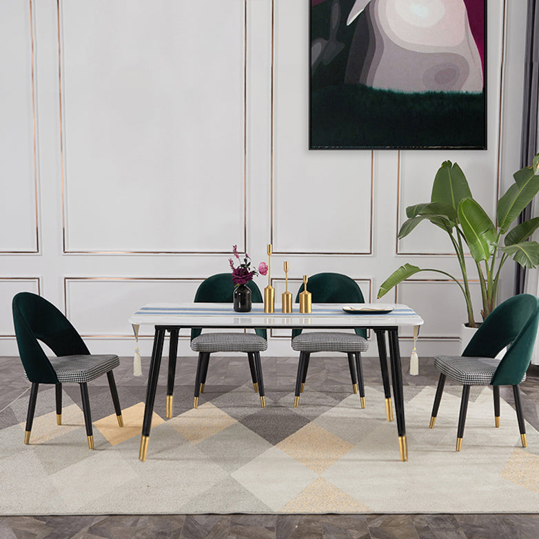 Modern Metal Dining Room Chairs Armless Open Back Dining Side Chair for Home Use Clearhalo ' kitchen&dining_furn' 'Dining Chairs' 'Dining Tables & Seating' 'dining_chair' 'furn' 'furn_dining_chair' 'Furniture' 'furniture_dining_chair' 'Kitchen & Dining Furniture' 'kitchen' 3755141