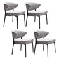 Modern Style Open Back Dining Side Chair Upholstered Side Armless Chairs Light Gray 4 Piece Set Clearhalo ' kitchen&dining_furn' 'Dining Chairs' 'Dining Tables & Seating' 'dining_chair' 'furn' 'furn_dining_chair' 'Furniture' 'furniture_dining_chair' 'Kitchen & Dining Furniture' 'kitchen' 3755149