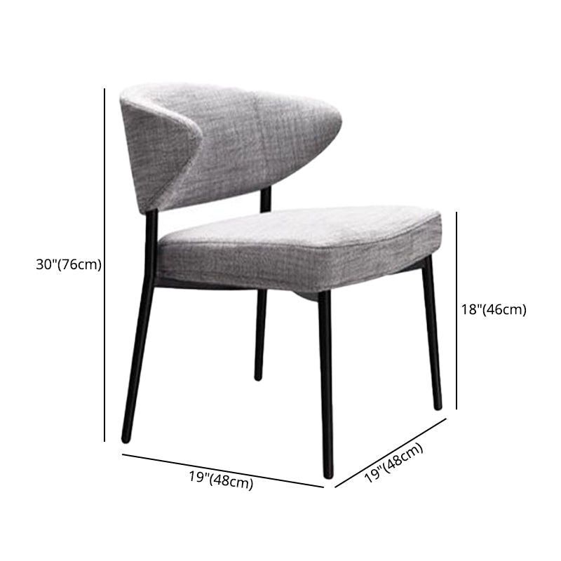 Modern Style Open Back Dining Side Chair Upholstered Side Armless Chairs Clearhalo ' kitchen&dining_furn' 'Dining Chairs' 'Dining Tables & Seating' 'dining_chair' 'furn' 'furn_dining_chair' 'Furniture' 'furniture_dining_chair' 'Kitchen & Dining Furniture' 'kitchen' 3755158