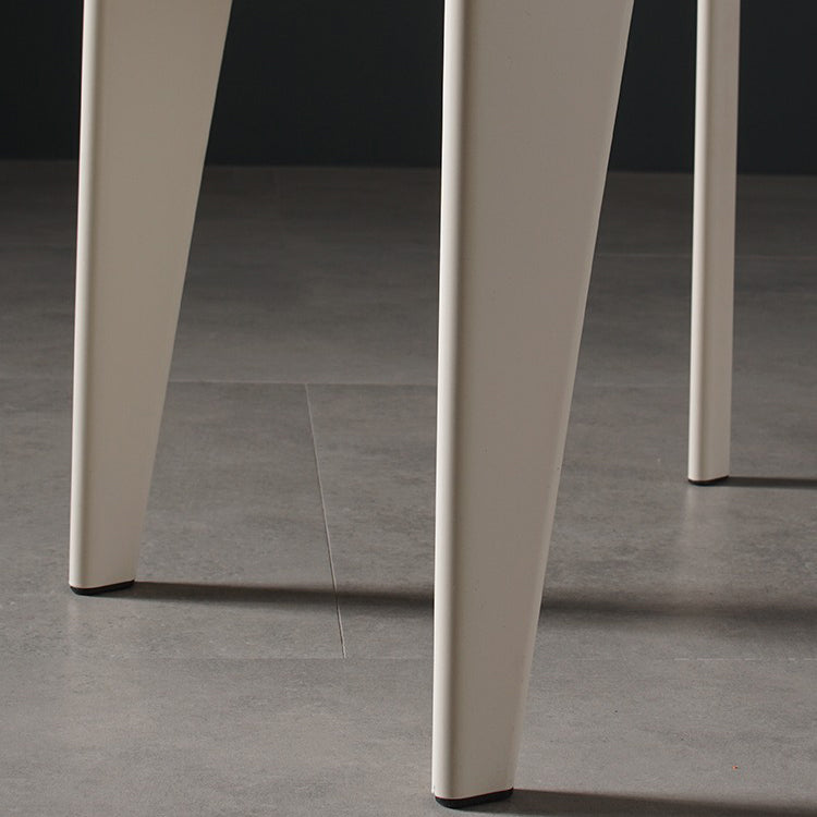 Contemporary Style Dining Room Chairs Metal Armless Chair with Wooden Legs Clearhalo ' kitchen&dining_furn' 'Dining Chairs' 'Dining Tables & Seating' 'dining_chair' 'Furniture' 'furniture_dining_chair' 'Kitchen & Dining Furniture' 'kitchen' 3755173