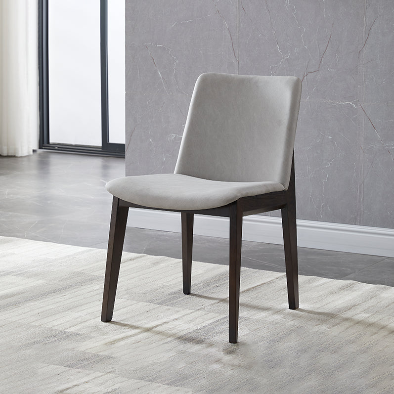 Wood Industrial Restaurant Dining Side Chair Parsons Matte Finish Dining Side Chair Light Gray 1 Piece Clearhalo ' kitchen&dining_furn' 'Dining Chairs' 'Dining Tables & Seating' 'dining_chair' 'furn' 'furn_dining_chair' 'Furniture' 'furniture_dining_chair' 'Kitchen & Dining Furniture' 'kitchen' 3755189