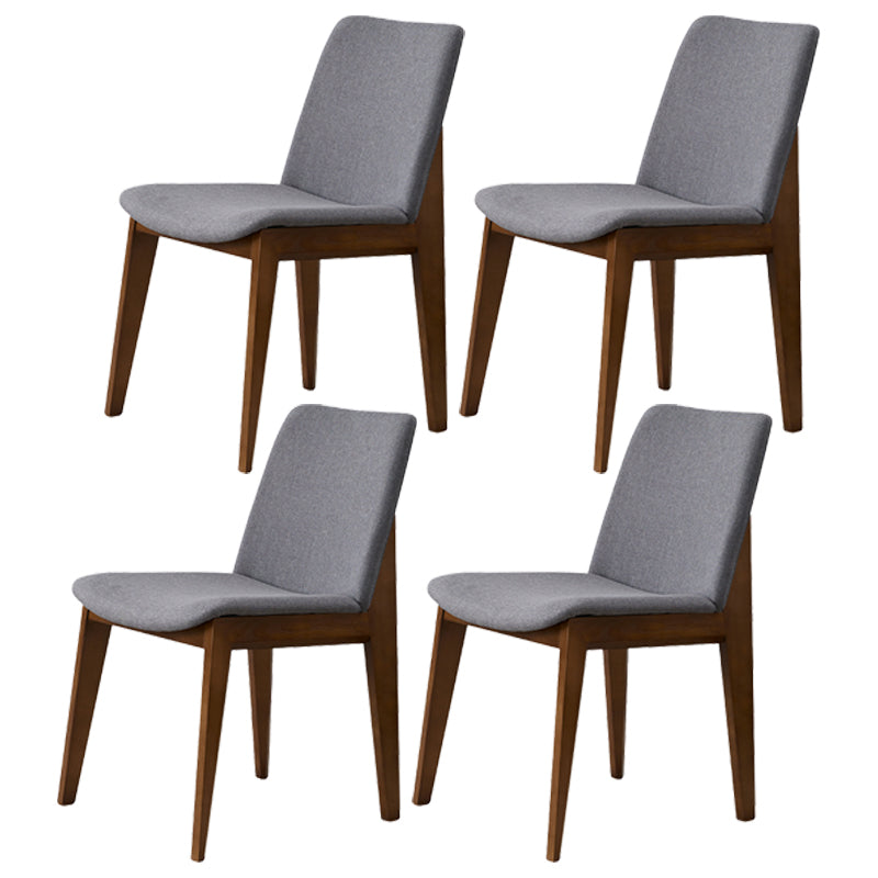 Wood Industrial Restaurant Dining Side Chair Parsons Matte Finish Dining Side Chair Grey 4 Piece Set Clearhalo ' kitchen&dining_furn' 'Dining Chairs' 'Dining Tables & Seating' 'dining_chair' 'furn' 'furn_dining_chair' 'Furniture' 'furniture_dining_chair' 'Kitchen & Dining Furniture' 'kitchen' 3755193