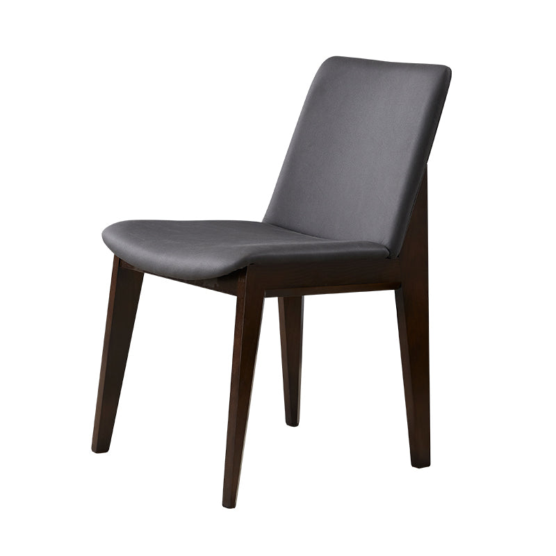 Wood Industrial Restaurant Dining Side Chair Parsons Matte Finish Dining Side Chair Dark Gray 1 Piece Clearhalo ' kitchen&dining_furn' 'Dining Chairs' 'Dining Tables & Seating' 'dining_chair' 'furn' 'furn_dining_chair' 'Furniture' 'furniture_dining_chair' 'Kitchen & Dining Furniture' 'kitchen' 3755195