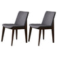 Wood Industrial Restaurant Dining Side Chair Parsons Matte Finish Dining Side Chair Dark Gray 2 Piece Set Clearhalo ' kitchen&dining_furn' 'Dining Chairs' 'Dining Tables & Seating' 'dining_chair' 'furn' 'furn_dining_chair' 'Furniture' 'furniture_dining_chair' 'Kitchen & Dining Furniture' 'kitchen' 3755197