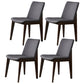 Wood Industrial Restaurant Dining Side Chair Parsons Matte Finish Dining Side Chair Dark Gray 4 Piece Set Clearhalo ' kitchen&dining_furn' 'Dining Chairs' 'Dining Tables & Seating' 'dining_chair' 'furn' 'furn_dining_chair' 'Furniture' 'furniture_dining_chair' 'Kitchen & Dining Furniture' 'kitchen' 3755199
