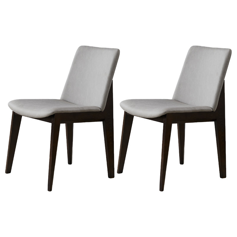 Wood Industrial Restaurant Dining Side Chair Parsons Matte Finish Dining Side Chair Light Gray 2 Piece Set Clearhalo ' kitchen&dining_furn' 'Dining Chairs' 'Dining Tables & Seating' 'dining_chair' 'furn' 'furn_dining_chair' 'Furniture' 'furniture_dining_chair' 'Kitchen & Dining Furniture' 'kitchen' 3755202