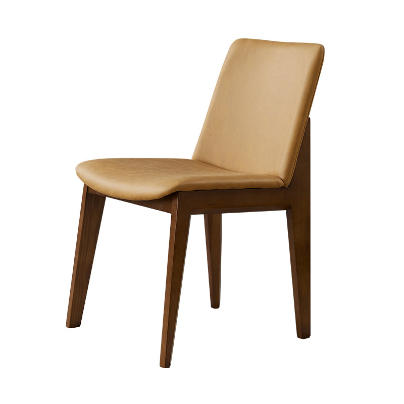 Wood Industrial Restaurant Dining Side Chair Parsons Matte Finish Dining Side Chair Ginger 1 Piece Clearhalo ' kitchen&dining_furn' 'Dining Chairs' 'Dining Tables & Seating' 'dining_chair' 'furn' 'furn_dining_chair' 'Furniture' 'furniture_dining_chair' 'Kitchen & Dining Furniture' 'kitchen' 3755205