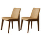 Wood Industrial Restaurant Dining Side Chair Parsons Matte Finish Dining Side Chair Ginger 2 Piece Set Clearhalo ' kitchen&dining_furn' 'Dining Chairs' 'Dining Tables & Seating' 'dining_chair' 'furn' 'furn_dining_chair' 'Furniture' 'furniture_dining_chair' 'Kitchen & Dining Furniture' 'kitchen' 3755207