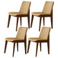 Wood Industrial Restaurant Dining Side Chair Parsons Matte Finish Dining Side Chair Ginger 4 Piece Set Clearhalo ' kitchen&dining_furn' 'Dining Chairs' 'Dining Tables & Seating' 'dining_chair' 'furn' 'furn_dining_chair' 'Furniture' 'furniture_dining_chair' 'Kitchen & Dining Furniture' 'kitchen' 3755209
