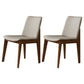Wood Industrial Restaurant Dining Side Chair Parsons Matte Finish Dining Side Chair Gray-White 2 Piece Set Clearhalo ' kitchen&dining_furn' 'Dining Chairs' 'Dining Tables & Seating' 'dining_chair' 'furn' 'furn_dining_chair' 'Furniture' 'furniture_dining_chair' 'Kitchen & Dining Furniture' 'kitchen' 3755213