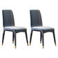 Industrial Rubberwood Solid Back Chair Matte Finish Upholstered Dining Chair with Black Legs Dark Gray 2 Piece Set Black Gold Clearhalo ' kitchen&dining_furn' 'Dining Chairs' 'Dining Tables & Seating' 'dining_chair' 'furn' 'furn_dining_chair' 'Furniture' 'furniture_dining_chair' 'Kitchen & Dining Furniture' 'kitchen' 3755223