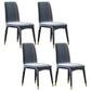 Industrial Rubberwood Solid Back Chair Matte Finish Upholstered Dining Chair with Black Legs Dark Gray 4 Piece Set Black Gold Clearhalo ' kitchen&dining_furn' 'Dining Chairs' 'Dining Tables & Seating' 'dining_chair' 'furn' 'furn_dining_chair' 'Furniture' 'furniture_dining_chair' 'Kitchen & Dining Furniture' 'kitchen' 3755225