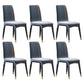 Industrial Rubberwood Solid Back Chair Matte Finish Upholstered Dining Chair with Black Legs Dark Gray 6 Piece Set Black Gold Clearhalo ' kitchen&dining_furn' 'Dining Chairs' 'Dining Tables & Seating' 'dining_chair' 'furn' 'furn_dining_chair' 'Furniture' 'furniture_dining_chair' 'Kitchen & Dining Furniture' 'kitchen' 3755226