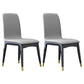Industrial Rubberwood Solid Back Chair Matte Finish Upholstered Dining Chair with Black Legs Light Gray 2 Piece Set Black Gold Clearhalo ' kitchen&dining_furn' 'Dining Chairs' 'Dining Tables & Seating' 'dining_chair' 'furn' 'furn_dining_chair' 'Furniture' 'furniture_dining_chair' 'Kitchen & Dining Furniture' 'kitchen' 3755234