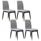 Industrial Rubberwood Solid Back Chair Matte Finish Upholstered Dining Chair with Black Legs Light Gray 4 Piece Set Black Gold Clearhalo ' kitchen&dining_furn' 'Dining Chairs' 'Dining Tables & Seating' 'dining_chair' 'furn' 'furn_dining_chair' 'Furniture' 'furniture_dining_chair' 'Kitchen & Dining Furniture' 'kitchen' 3755236