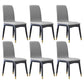 Industrial Rubberwood Solid Back Chair Matte Finish Upholstered Dining Chair with Black Legs Light Gray 6 Piece Set Black Gold Clearhalo ' kitchen&dining_furn' 'Dining Chairs' 'Dining Tables & Seating' 'dining_chair' 'furn' 'furn_dining_chair' 'Furniture' 'furniture_dining_chair' 'Kitchen & Dining Furniture' 'kitchen' 3755238