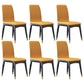 Industrial Rubberwood Solid Back Chair Matte Finish Upholstered Dining Chair with Black Legs Yellow 6 Piece Set Black Gold Clearhalo ' kitchen&dining_furn' 'Dining Chairs' 'Dining Tables & Seating' 'dining_chair' 'furn' 'furn_dining_chair' 'Furniture' 'furniture_dining_chair' 'Kitchen & Dining Furniture' 'kitchen' 3755244