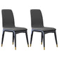 Industrial Rubberwood Solid Back Chair Matte Finish Upholstered Dining Chair with Black Legs Silver Gray 2 Piece Set Black Gold Clearhalo ' kitchen&dining_furn' 'Dining Chairs' 'Dining Tables & Seating' 'dining_chair' 'furn' 'furn_dining_chair' 'Furniture' 'furniture_dining_chair' 'Kitchen & Dining Furniture' 'kitchen' 3755260