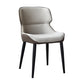 Contemporary Metal Dining Room Chairs Wingback Armless Chair for Home Use Gray-White 1 Piece Clearhalo ' kitchen&dining_furn' 'Dining Chairs' 'Dining Tables & Seating' 'dining_chair' 'furn' 'furn_dining_chair' 'Furniture' 'furniture_dining_chair' 'Kitchen & Dining Furniture' 'kitchen' 3755277