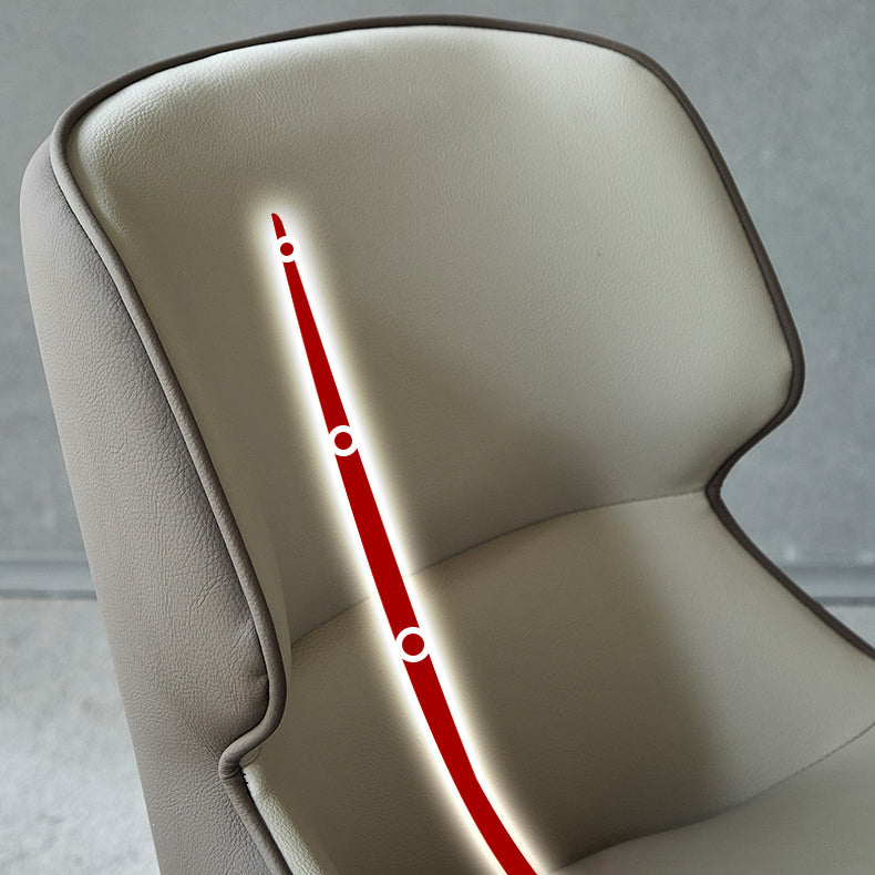 Contemporary Metal Dining Room Chairs Wingback Armless Chair for Home Use Clearhalo ' kitchen&dining_furn' 'Dining Chairs' 'Dining Tables & Seating' 'dining_chair' 'furn' 'furn_dining_chair' 'Furniture' 'furniture_dining_chair' 'Kitchen & Dining Furniture' 'kitchen' 3755280