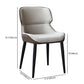 Contemporary Metal Dining Room Chairs Wingback Armless Chair for Home Use Clearhalo ' kitchen&dining_furn' 'Dining Chairs' 'Dining Tables & Seating' 'dining_chair' 'furn' 'furn_dining_chair' 'Furniture' 'furniture_dining_chair' 'Kitchen & Dining Furniture' 'kitchen' 3755288