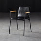 Industrial Style Leather Dining Side Chairs Solid Back Armless Chairs for Home Use Black 1 Piece Black Clearhalo ' kitchen&dining_furn' 'Dining Chairs' 'Dining Tables & Seating' 'dining_chair' 'furn' 'furn_dining_chair' 'Furniture' 'furniture_dining_chair' 'Kitchen & Dining Furniture' 'kitchen' 3755293