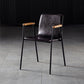 Industrial Style Leather Dining Side Chairs Solid Back Armless Chairs for Home Use Brown 1 Piece Black Clearhalo ' kitchen&dining_furn' 'Dining Chairs' 'Dining Tables & Seating' 'dining_chair' 'furn' 'furn_dining_chair' 'Furniture' 'furniture_dining_chair' 'Kitchen & Dining Furniture' 'kitchen' 3755311