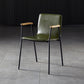 Industrial Style Leather Dining Side Chairs Solid Back Armless Chairs for Home Use Green 1 Piece Black Clearhalo ' kitchen&dining_furn' 'Dining Chairs' 'Dining Tables & Seating' 'dining_chair' 'furn' 'furn_dining_chair' 'Furniture' 'furniture_dining_chair' 'Kitchen & Dining Furniture' 'kitchen' 3755317