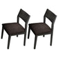Wood Industrial Restaurant Side Chair Open Back Dining Chair with Black Legs Dark Coffee 2 Piece Set Clearhalo ' kitchen&dining_furn' 'Dining Chairs' 'Dining Tables & Seating' 'dining_chair' 'furn' 'furn_dining_chair' 'Furniture' 'furniture_dining_chair' 'Kitchen & Dining Furniture' 'kitchen' 3755336