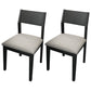 Wood Industrial Restaurant Side Chair Open Back Dining Chair with Black Legs Beige 2 Piece Set Clearhalo ' kitchen&dining_furn' 'Dining Chairs' 'Dining Tables & Seating' 'dining_chair' 'furn' 'furn_dining_chair' 'Furniture' 'furniture_dining_chair' 'Kitchen & Dining Furniture' 'kitchen' 3755342